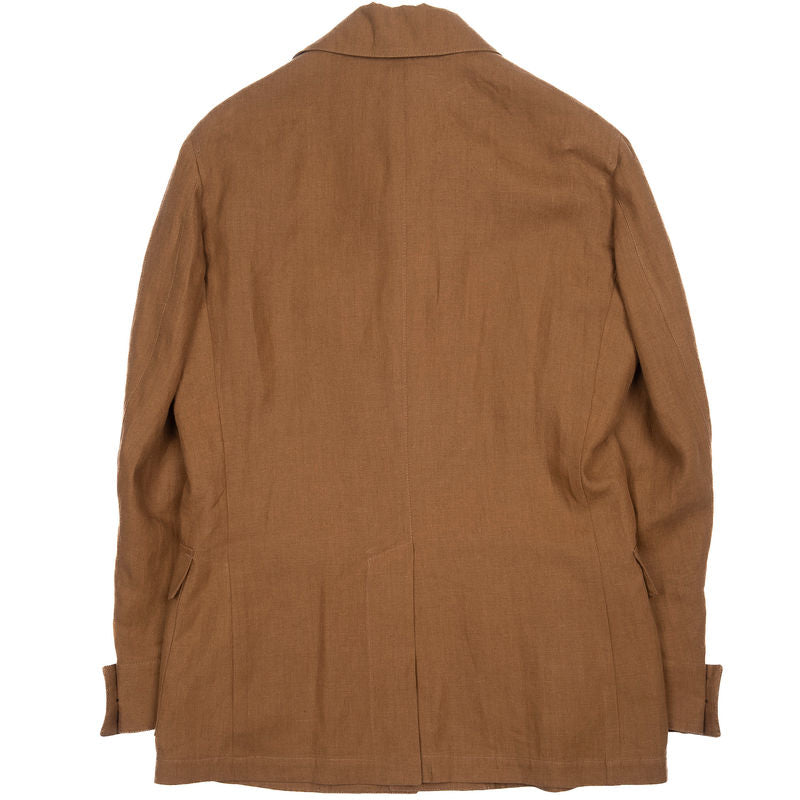 Neapolitan Tailored Brown Safari Jacket Sz 50