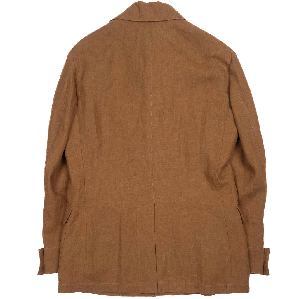 Neapolitan Tailored Brown Safari Jacket Sz 50