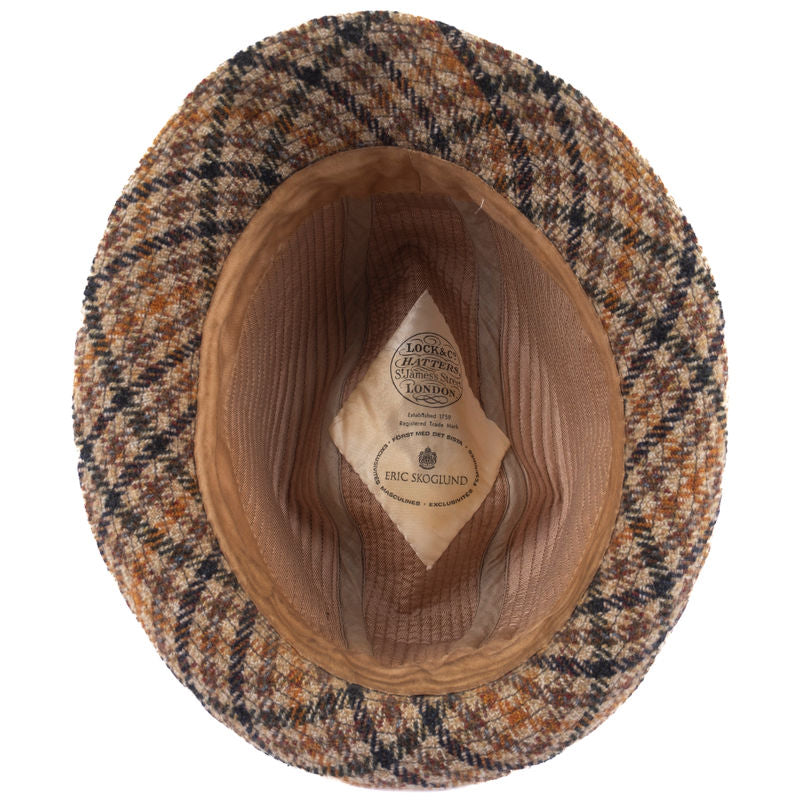 Lock & Co. Hatters Brown Check Trilby