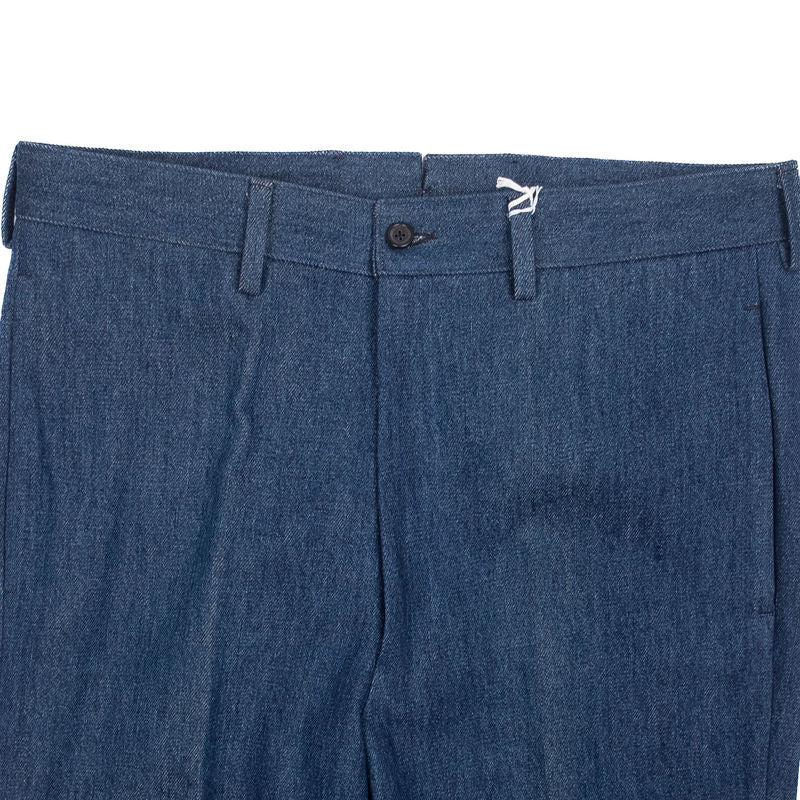 Est Retail Price 3995 SEK - Neapolitan Hand Tailored Blue Denim Trousers Sz 52