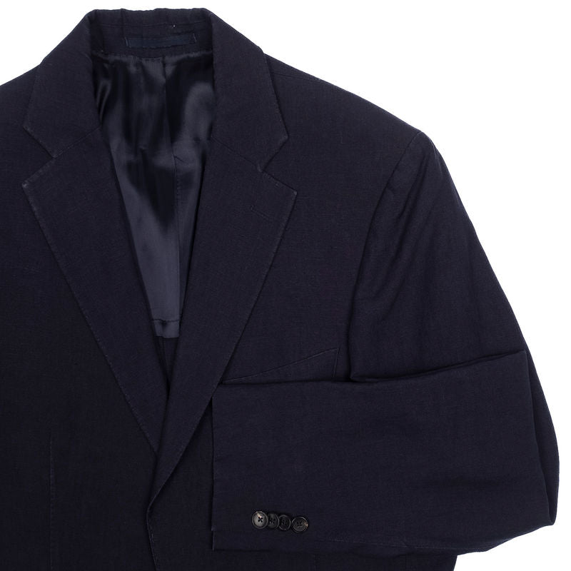 Navy Linen Suit