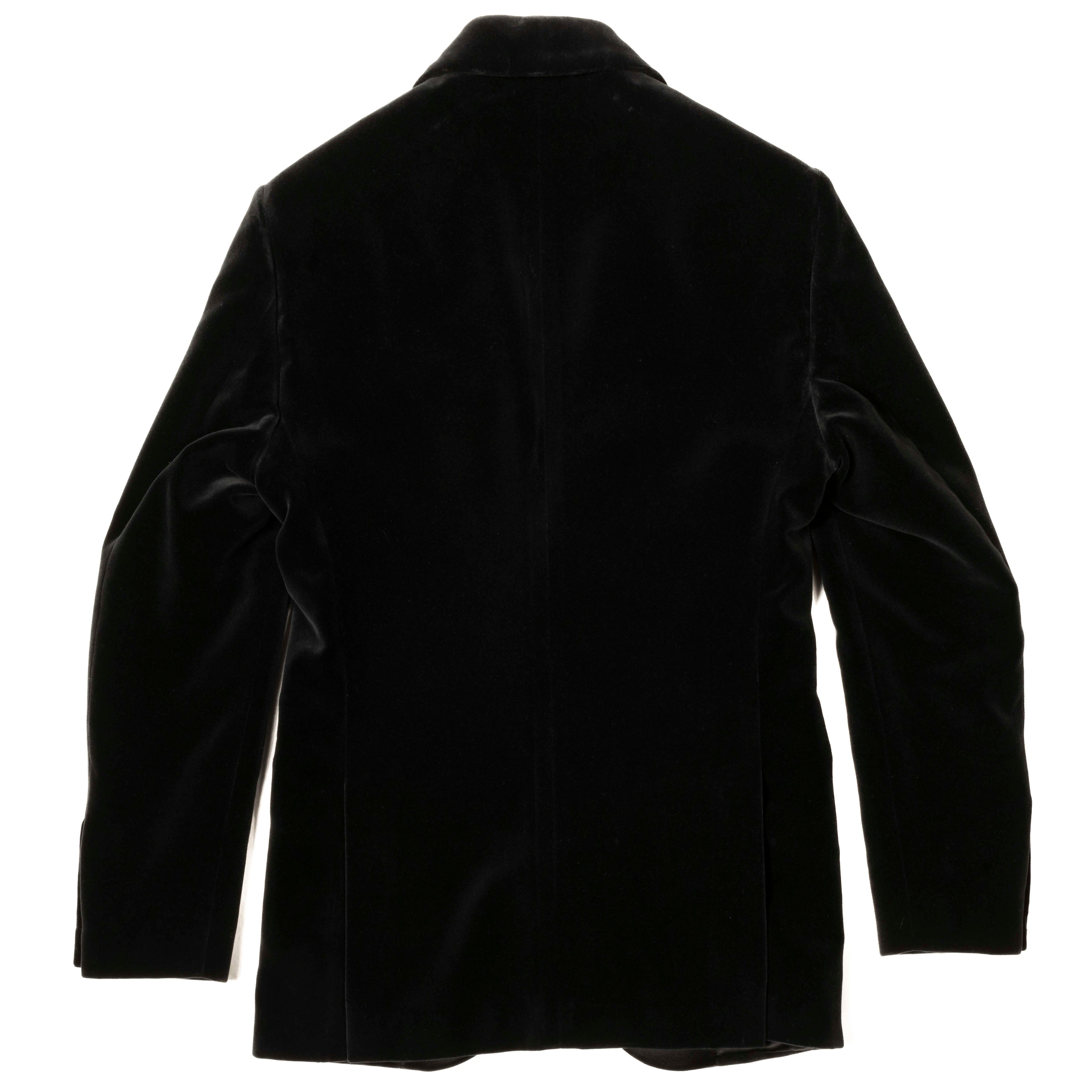 Neapolitan Hand Tailored Black Velvet Tuxedo Dinner Jacket