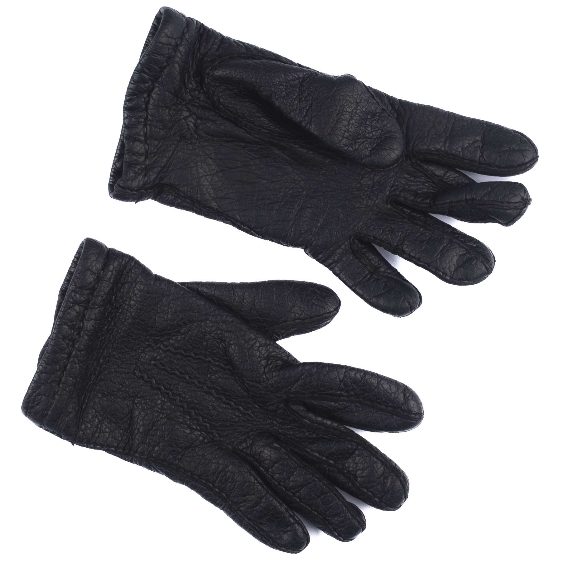 Black Peccary Leather Glove