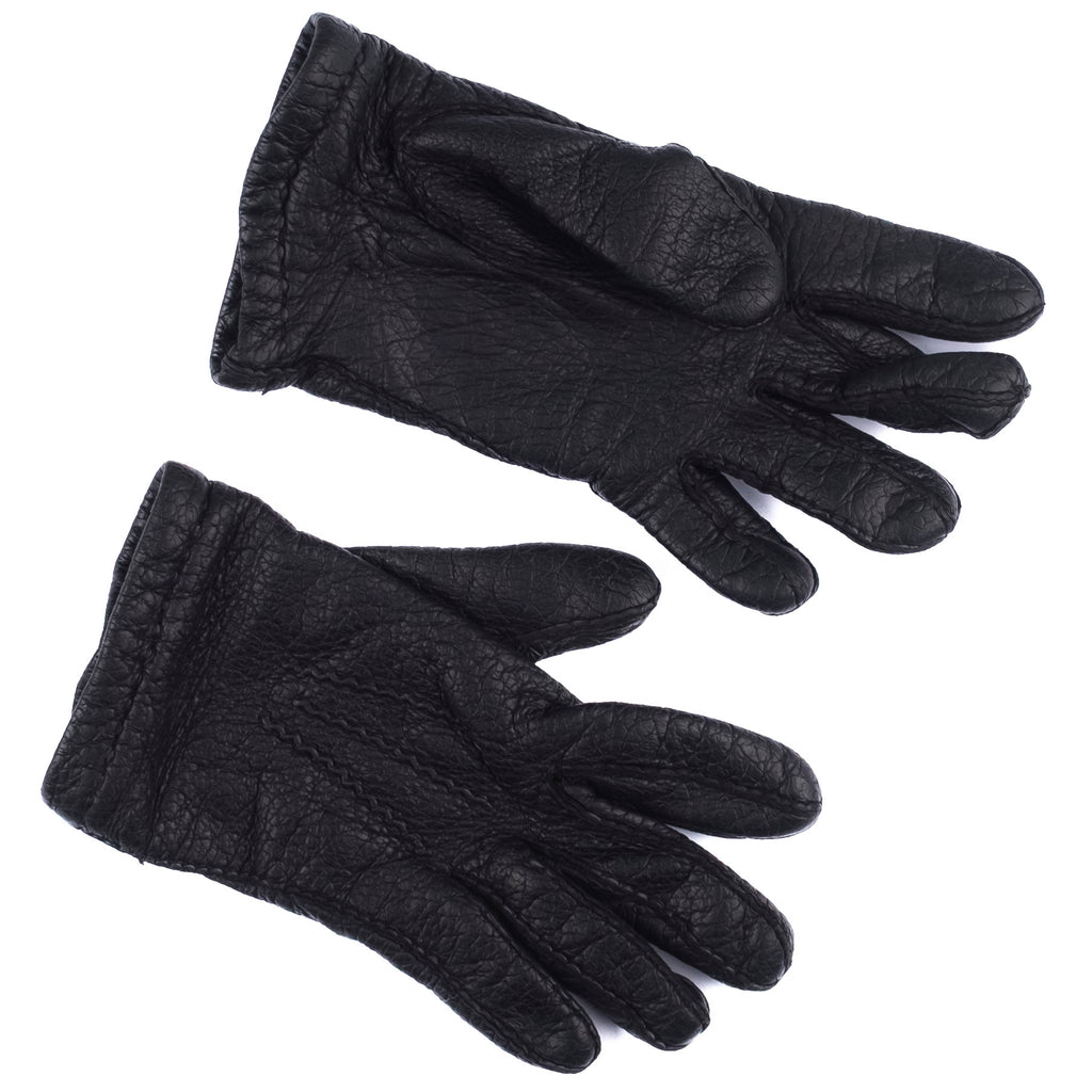 Black Peccary Leather Glove