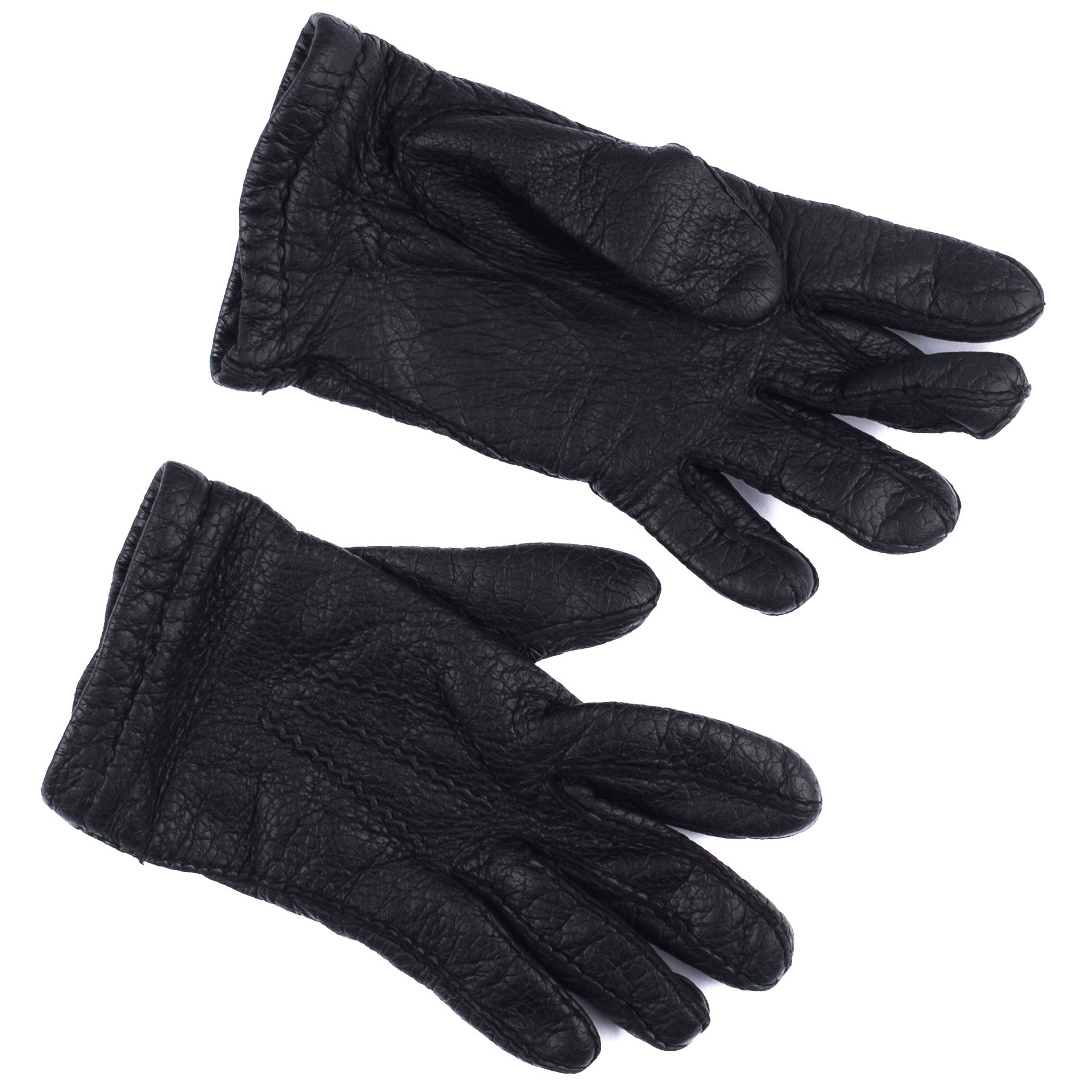 Black Peccary Leather Glove