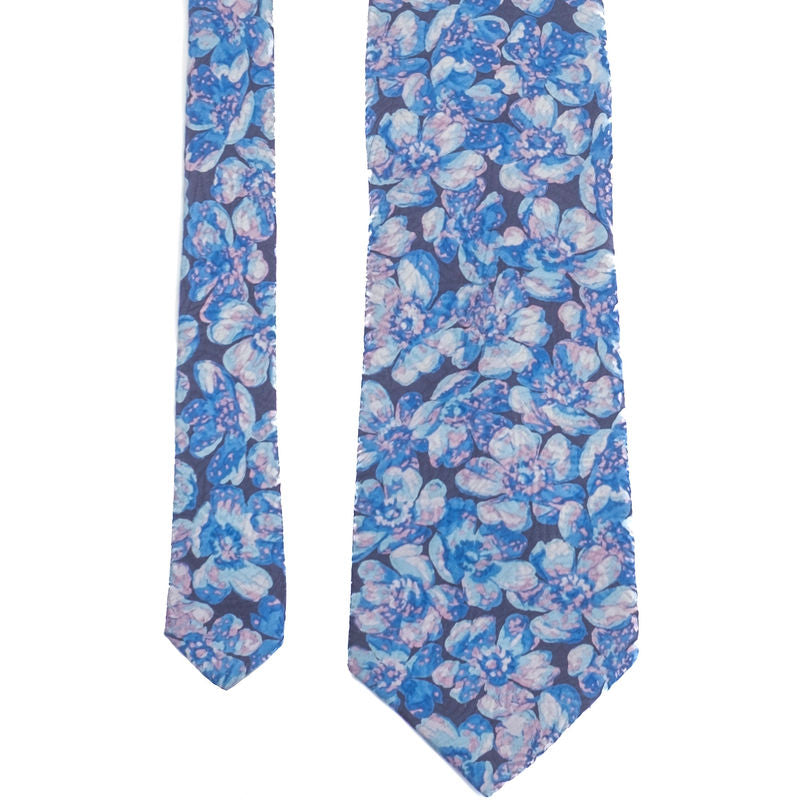 Cerruti Blue Floral Tie