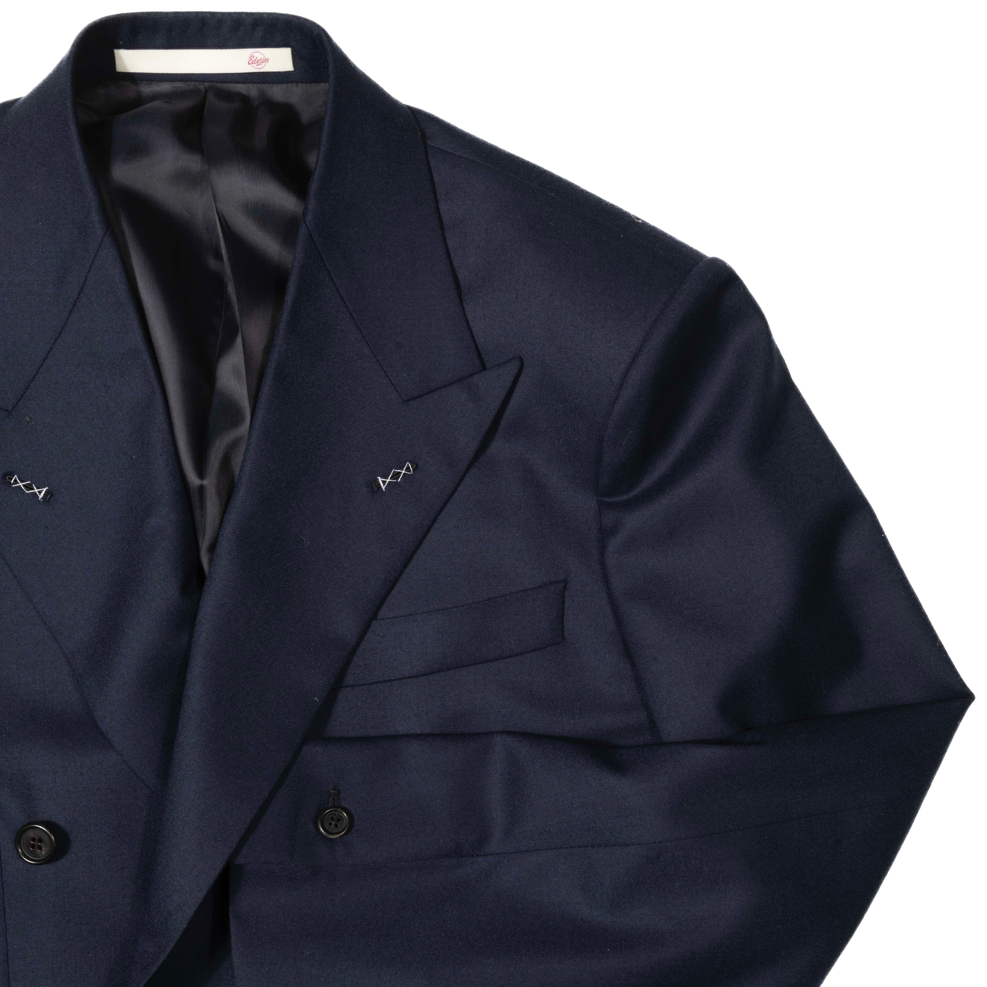 Neapolitan Hand Tailored Navy Double Breasted Sport Coat