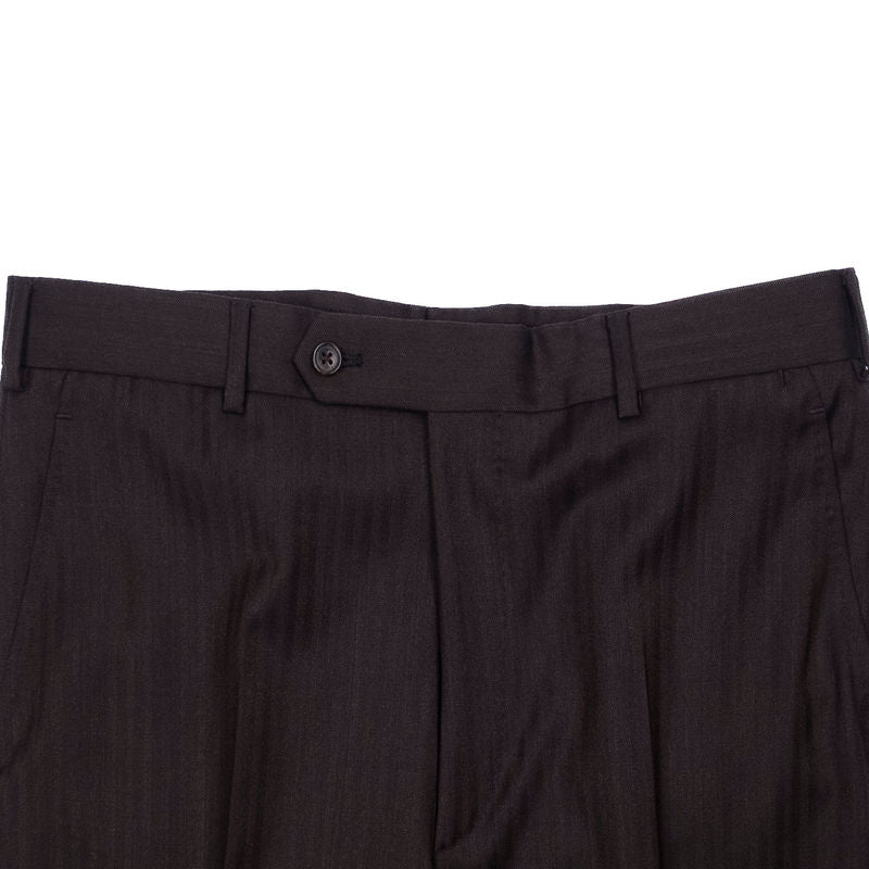 Brown Herringbone Business Suit