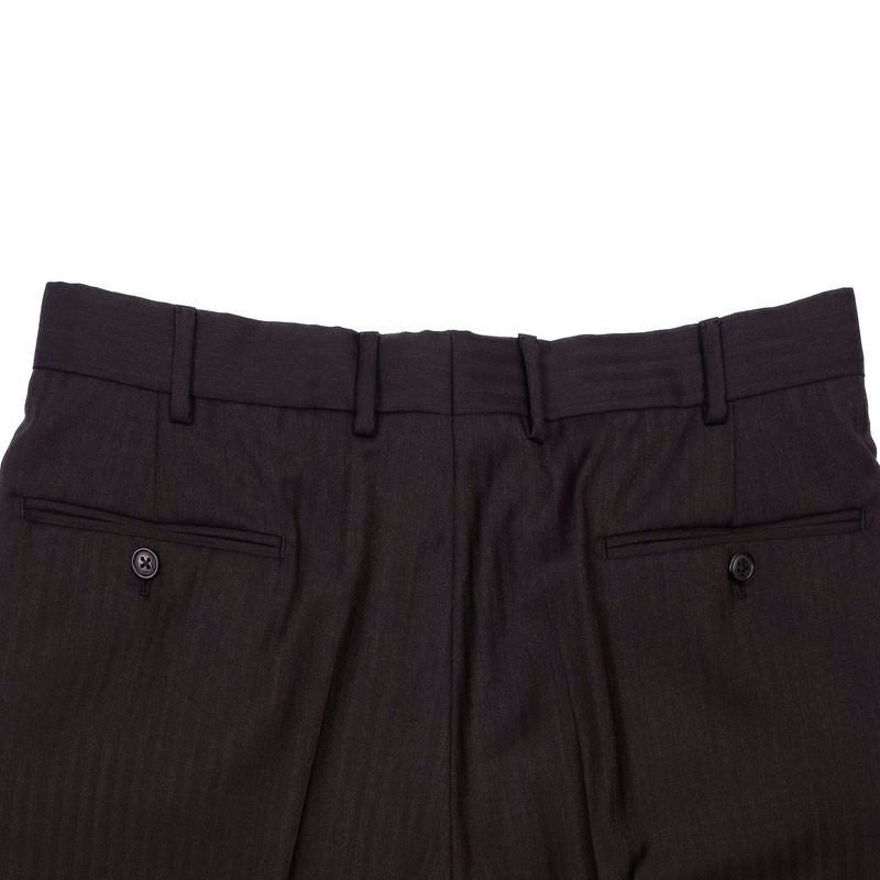 Brown Herringbone Business Suit