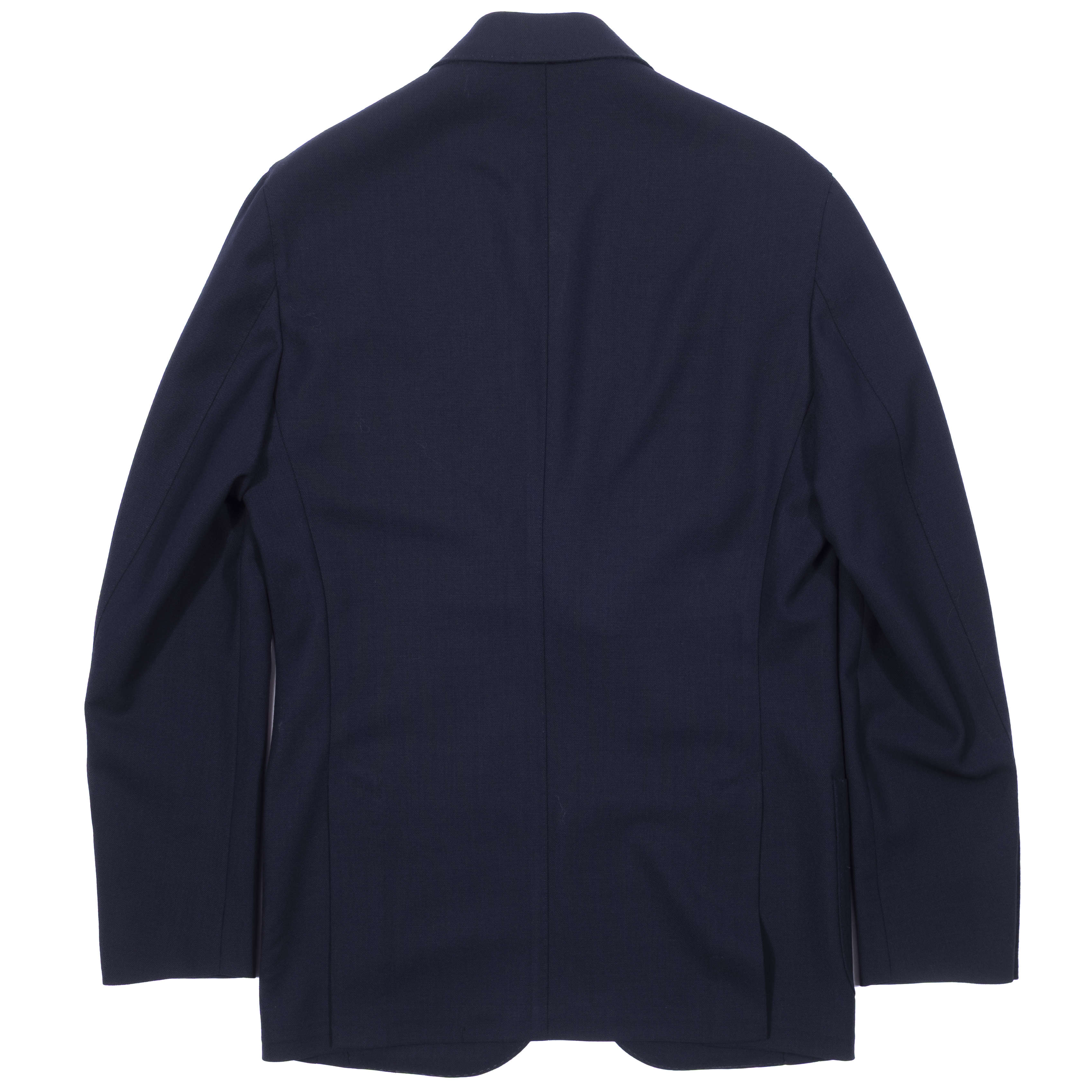 Napolitan Hand Tailored Drapers Hight Twist Wool Navy Club Blazer
