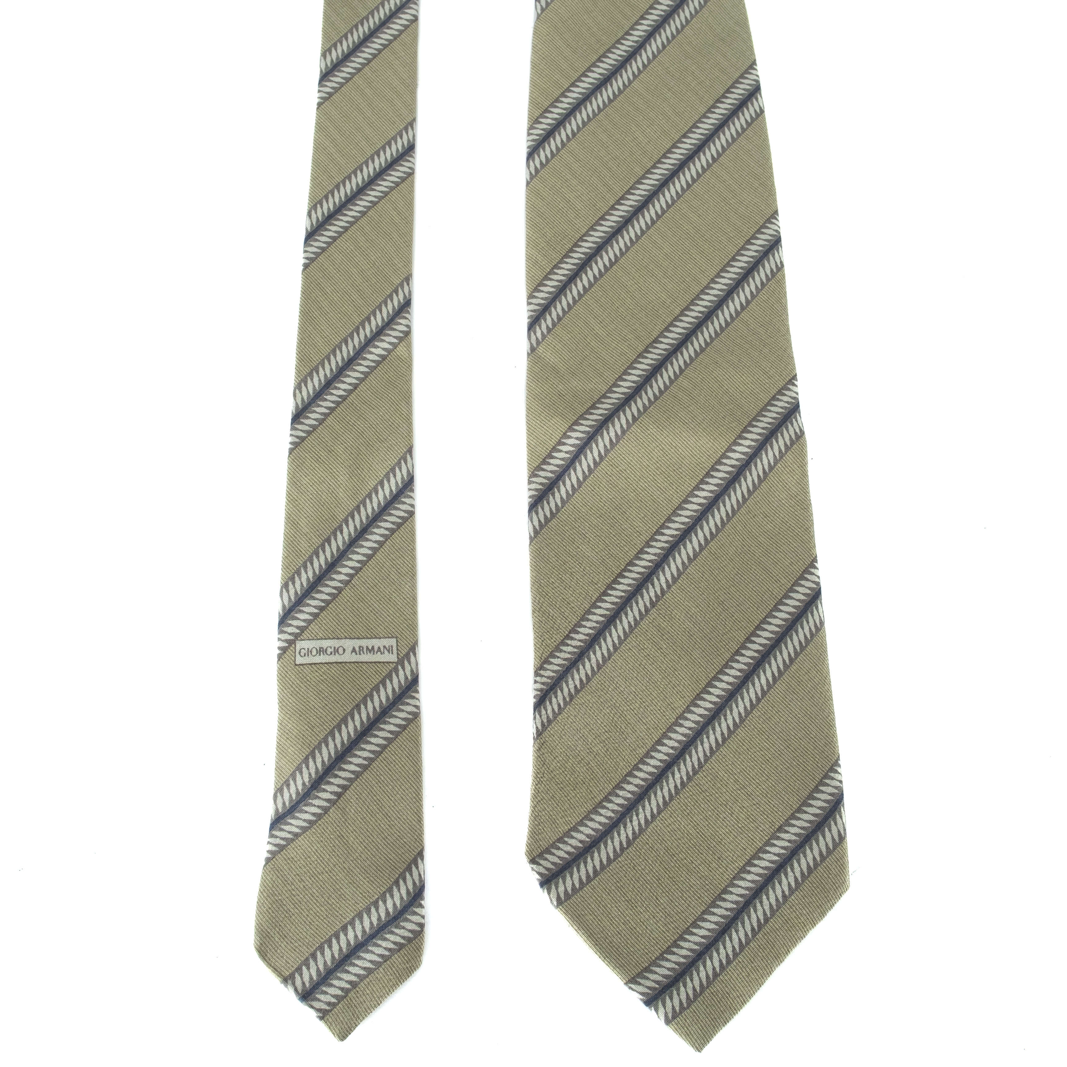 Green Striped Tie