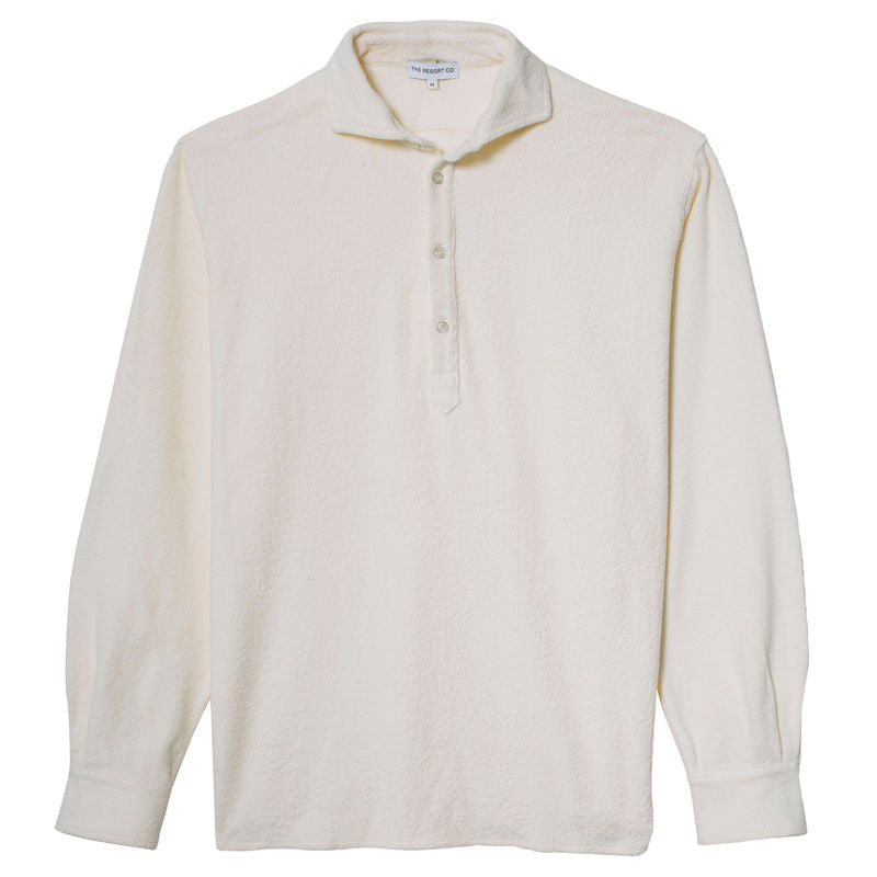 Terry Popover Shirt White - Regular Retail Price 1590 Kr