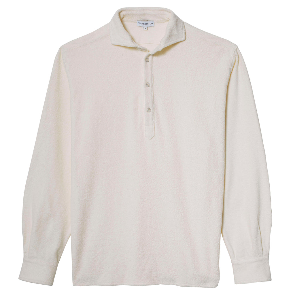 Terry Popover Shirt White - Regular Retail Price 1590 Kr