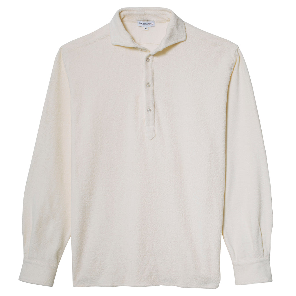 Terry Popover Shirt White - Regular Retail Price 1590 Kr
