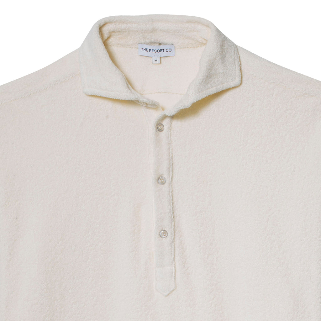 Terry Popover Shirt White - Regular Retail Price 1590 Kr