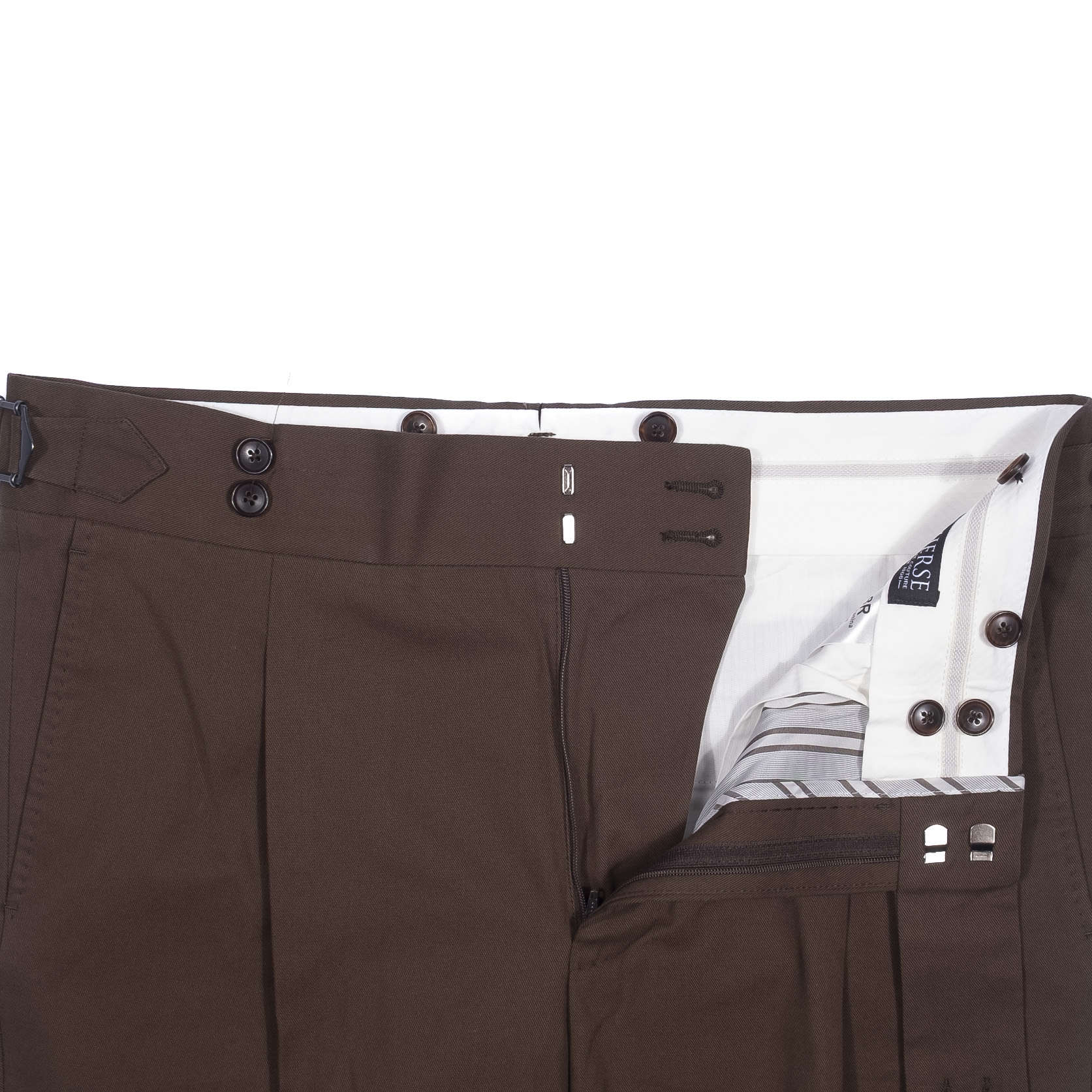 Herse Brown Cotton Suit, 48L