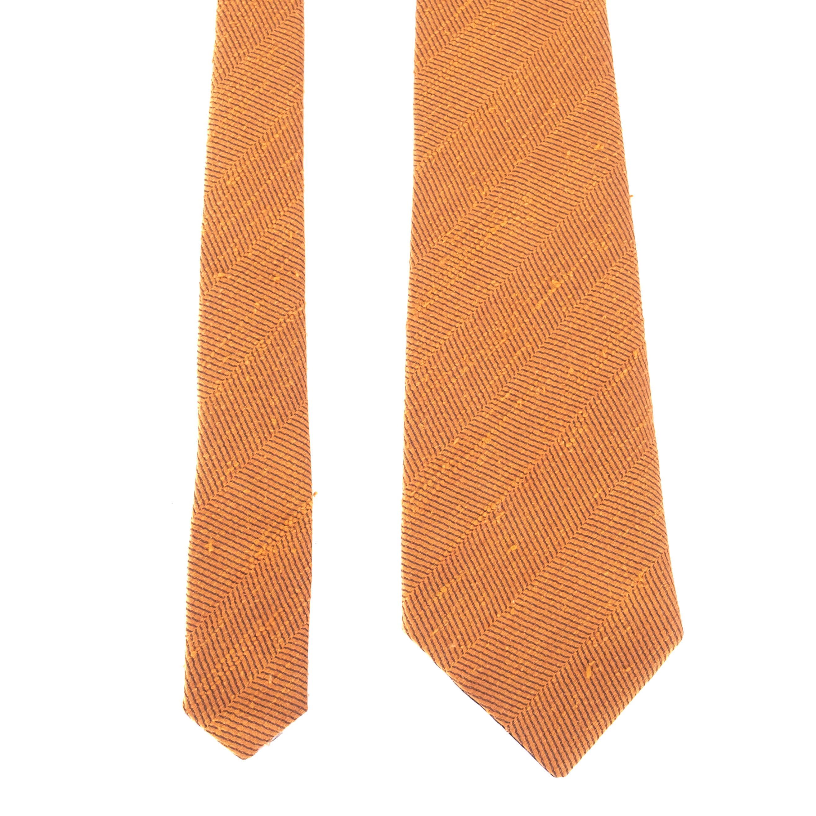 Orange Striped Tie