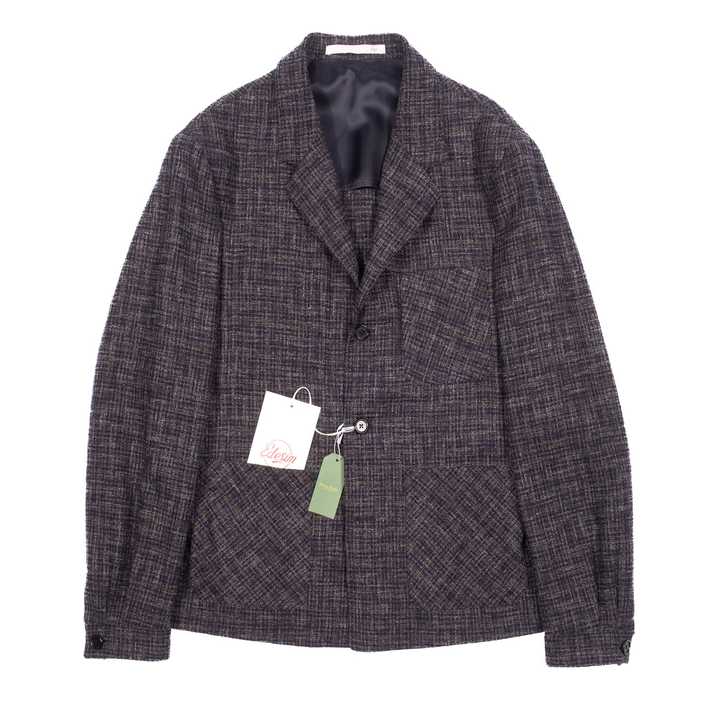 Neapolitan Hand Tailored Grey Check Utility Jacket