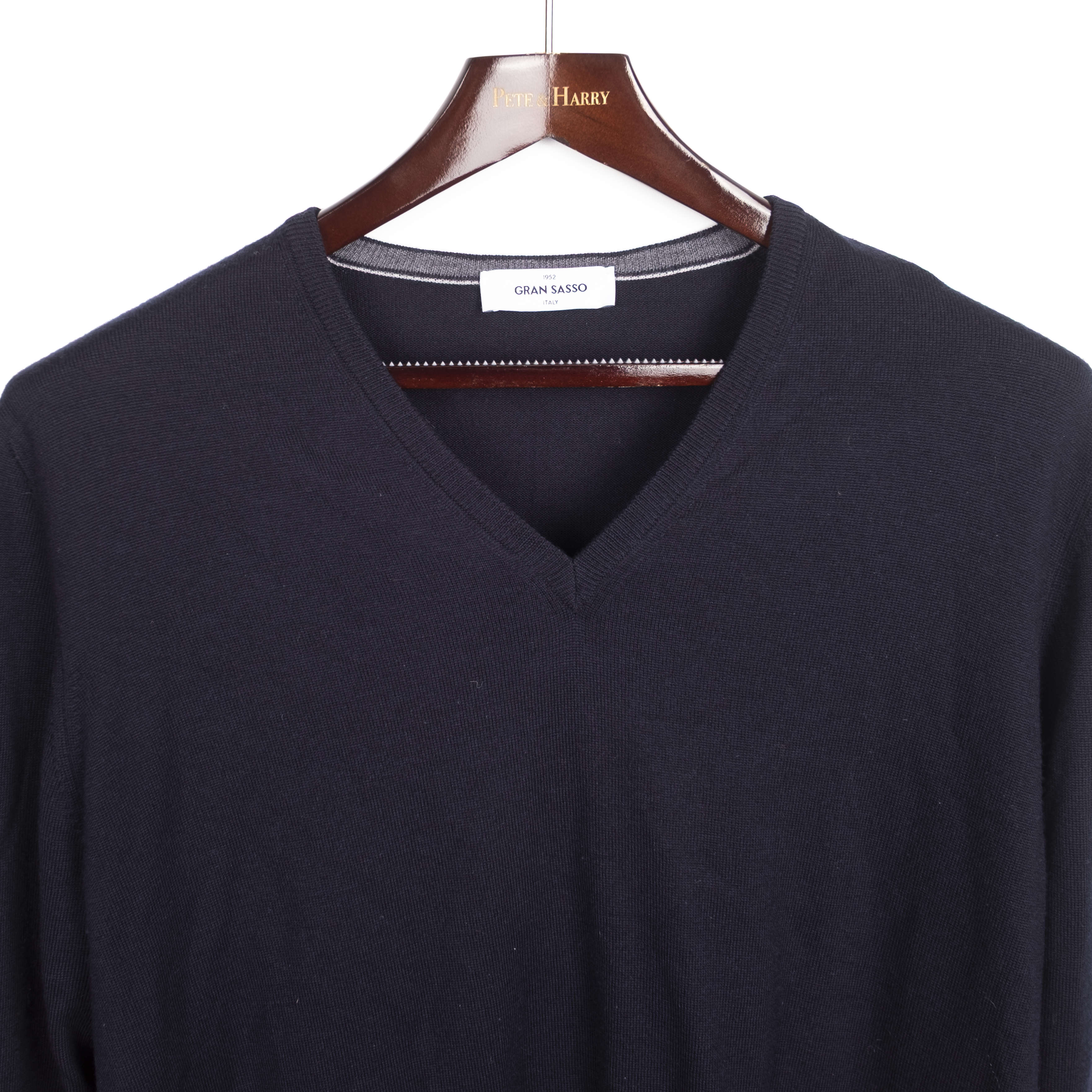 Navy V-Neck Sweater