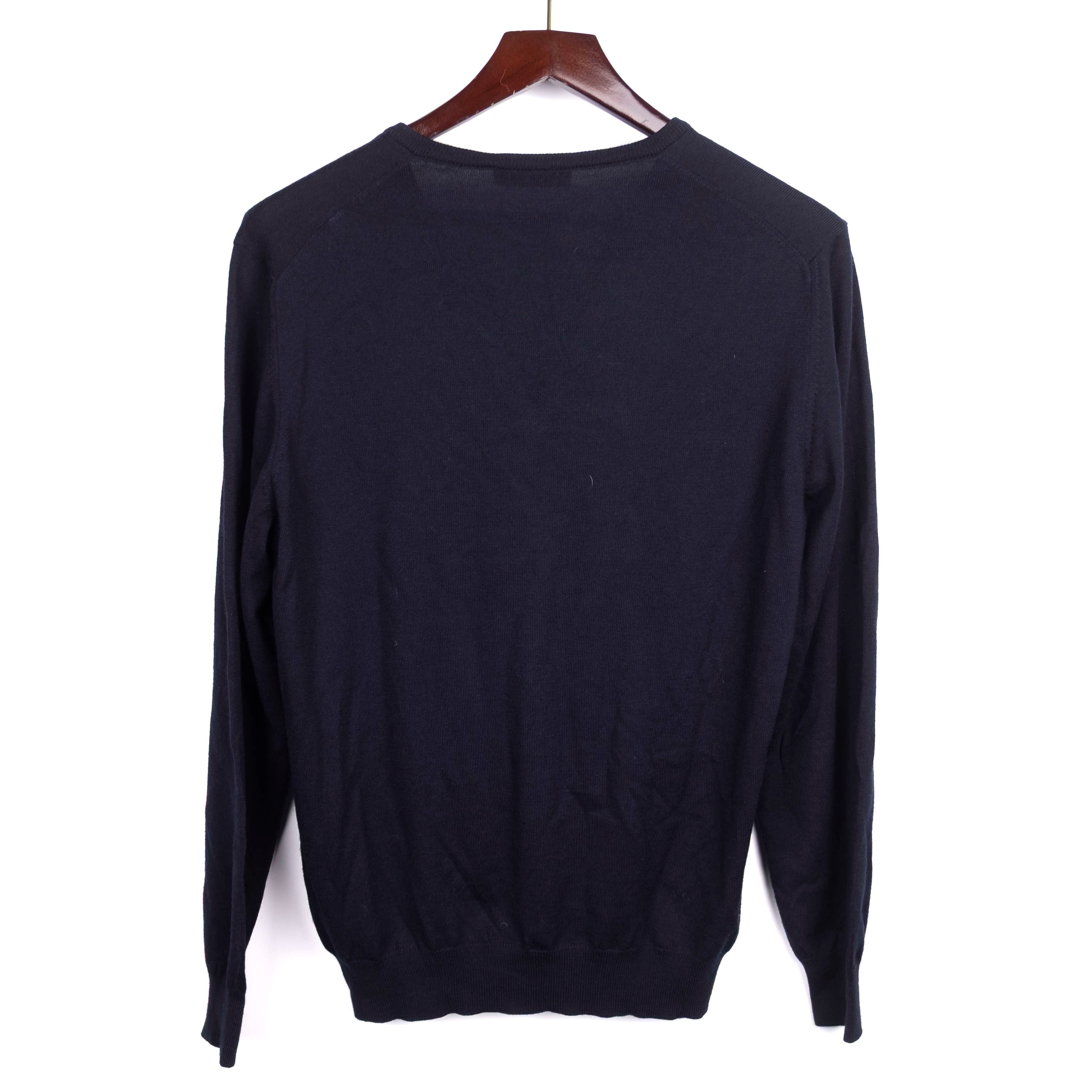 Navy V-Neck Sweater