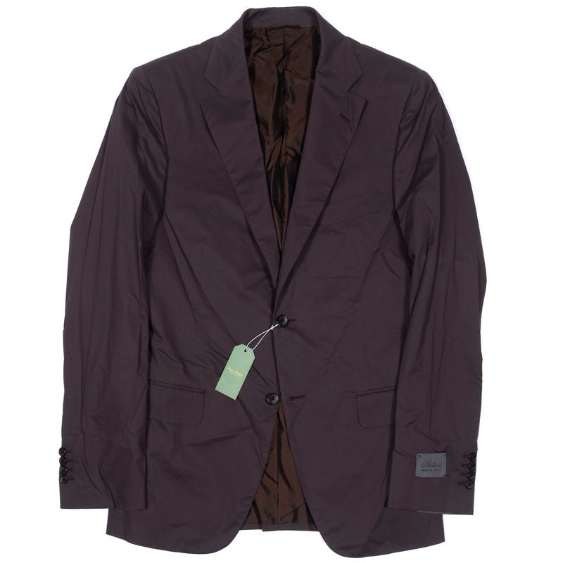 Belvest Burgundy Cotton Suit