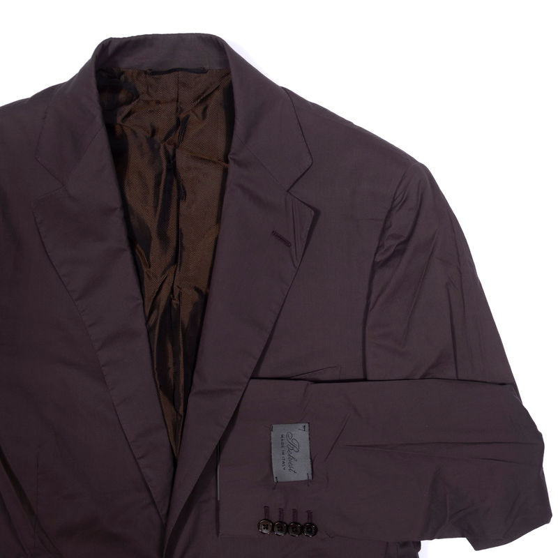 Belvest Burgundy Cotton Suit