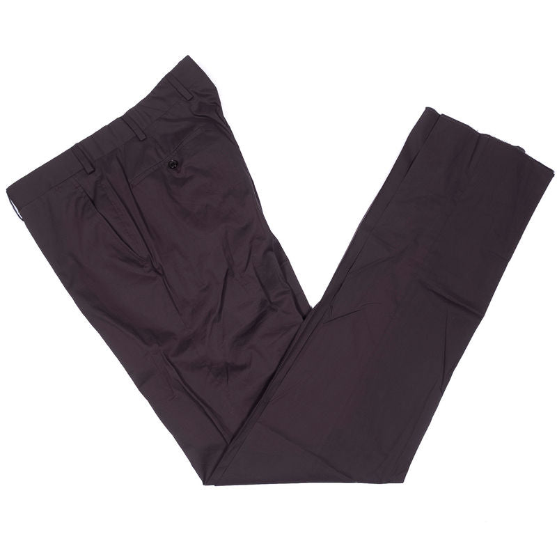 Belvest Burgundy Cotton Suit