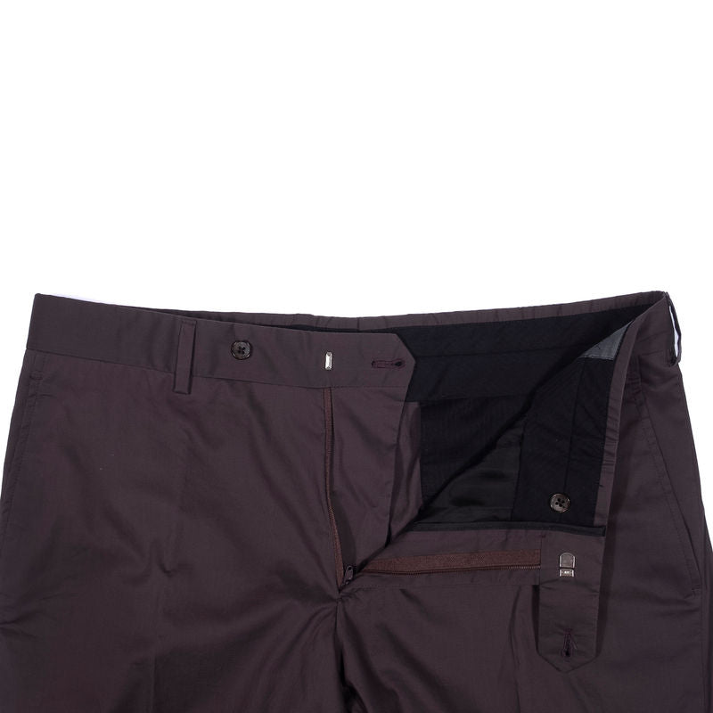 Belvest Burgundy Cotton Suit