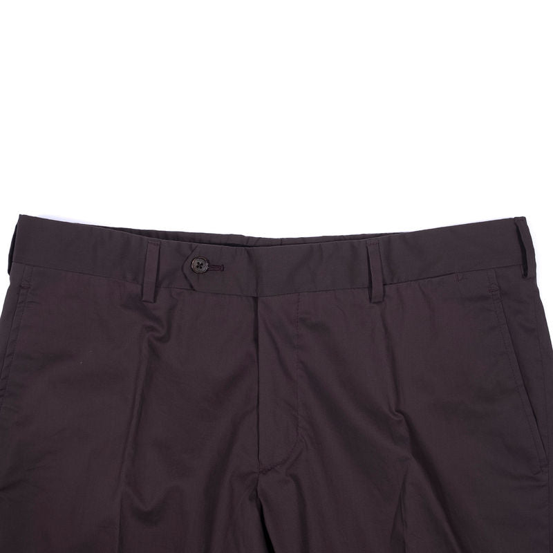 Belvest Burgundy Cotton Suit