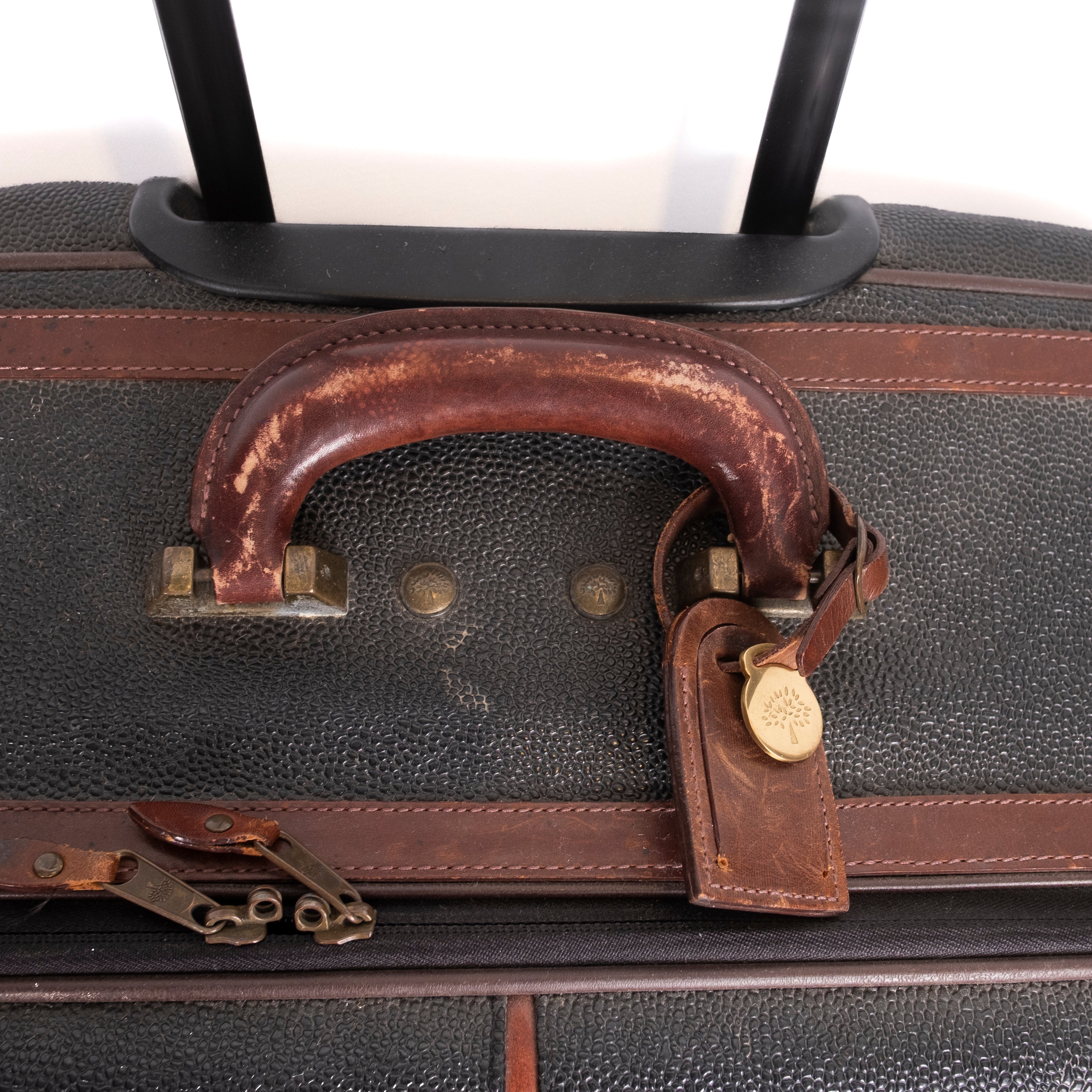 Brown Exclusive Mulberry Check in Luggage