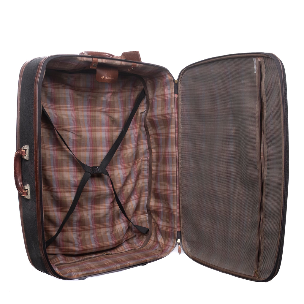 Brown Exclusive Mulberry Check in Luggage