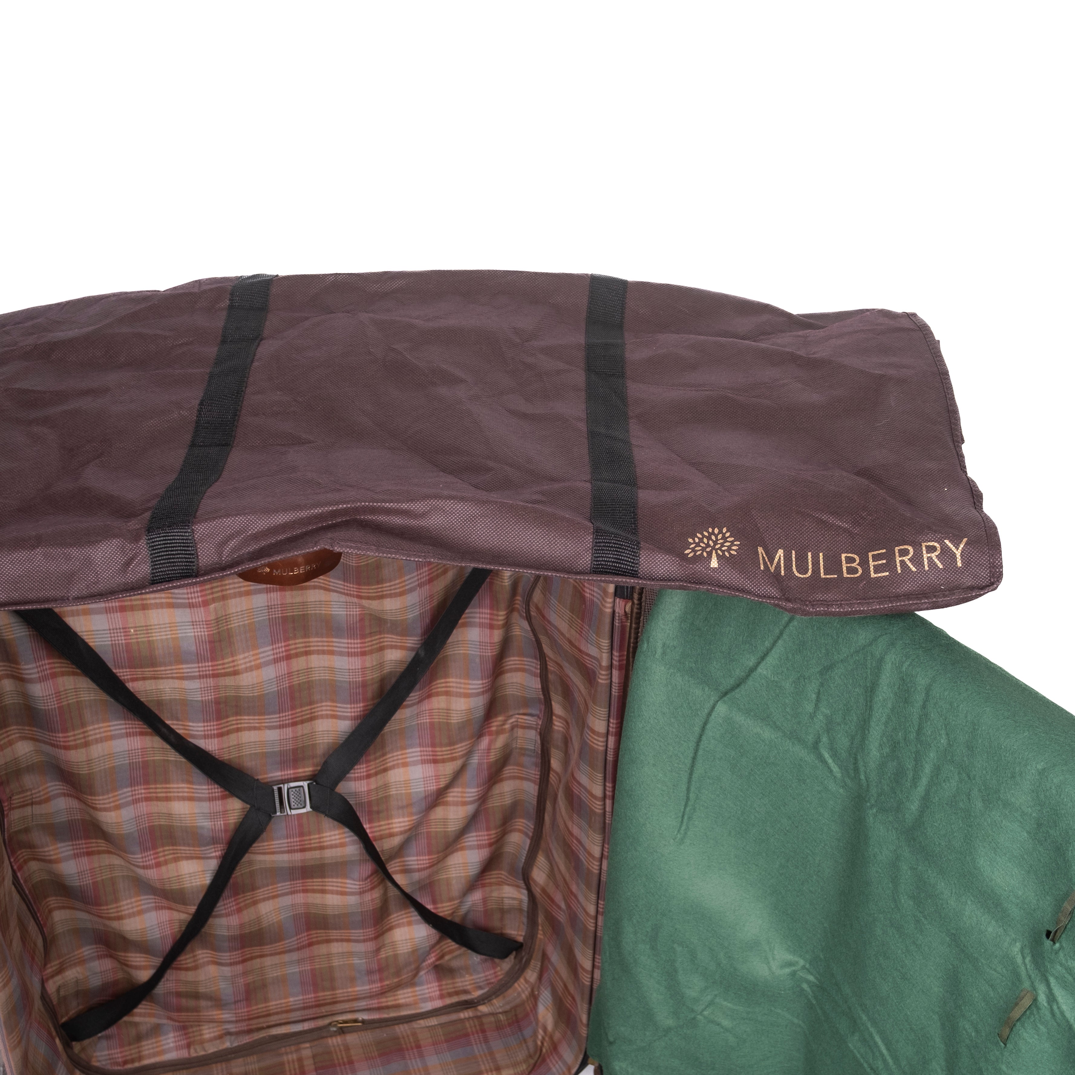 Brown Exclusive Mulberry Check in Luggage