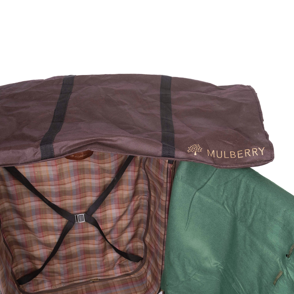 Brown Exclusive Mulberry Check in Luggage
