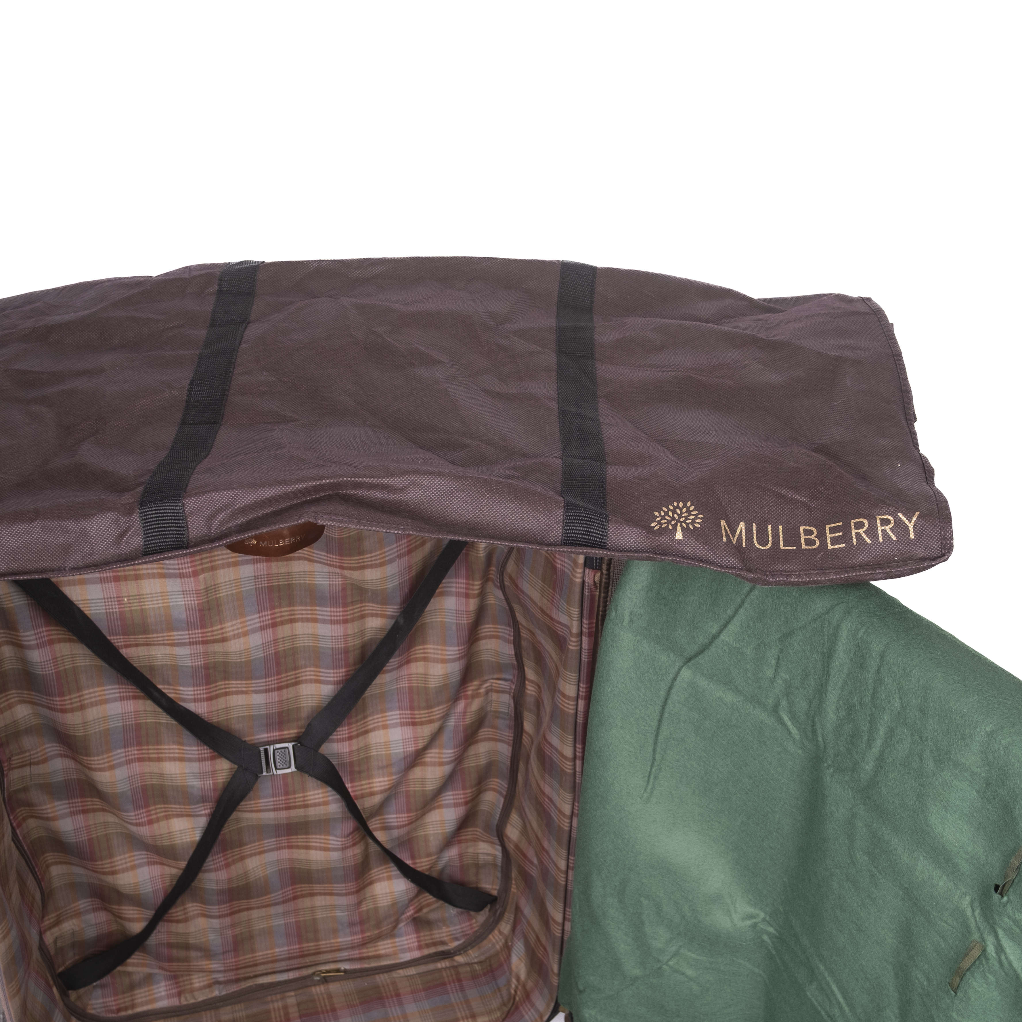 Brown Exclusive Mulberry Check in Luggage