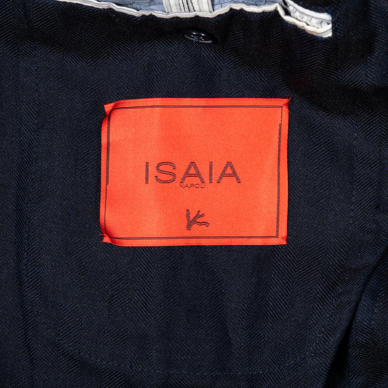 Isaia Wool/Linen Navy Sport Coat
