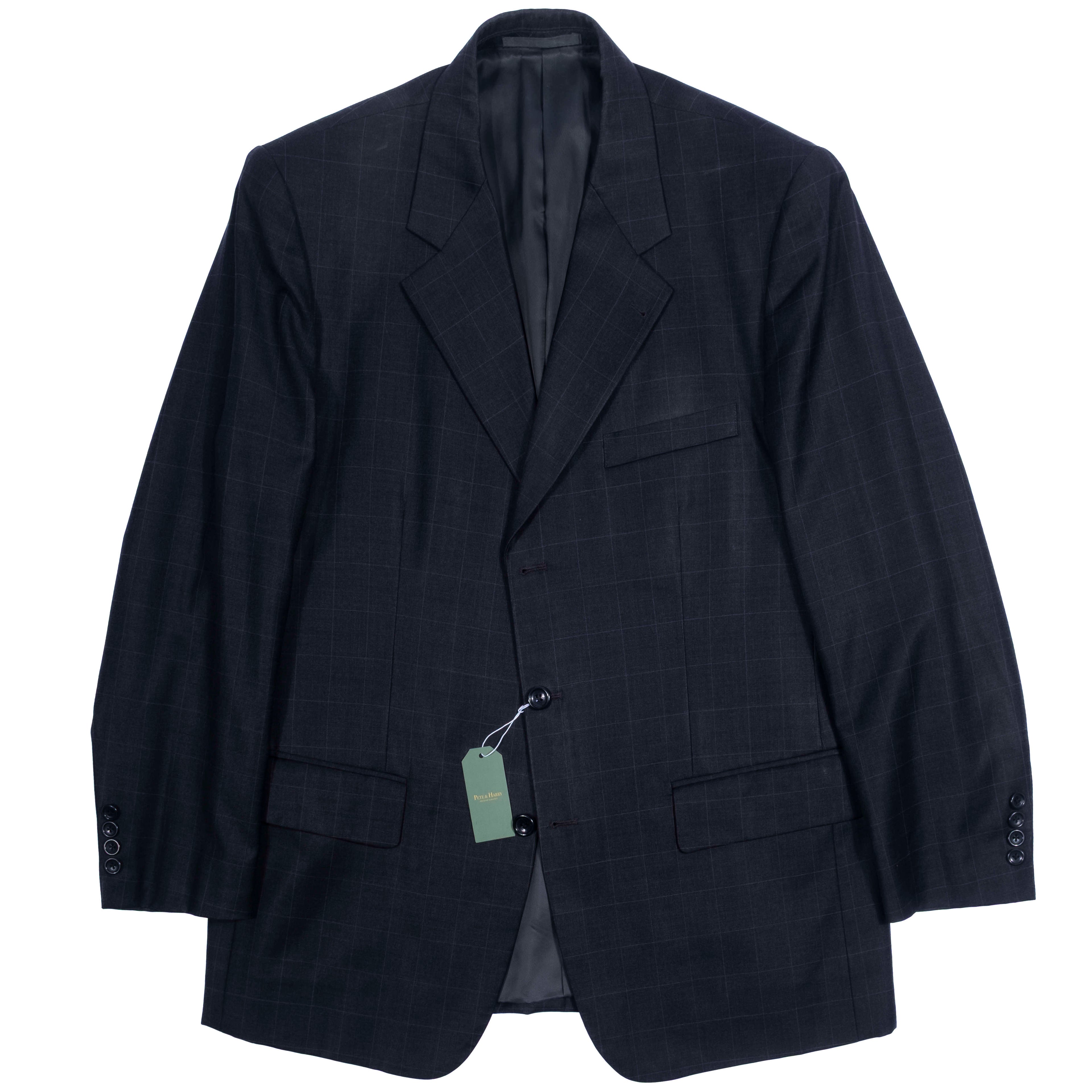 Reda Grey Check Suit Sz 50