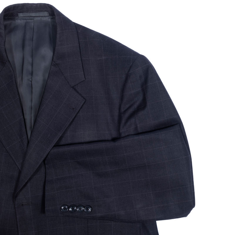 Reda Grey Check Suit Sz 50