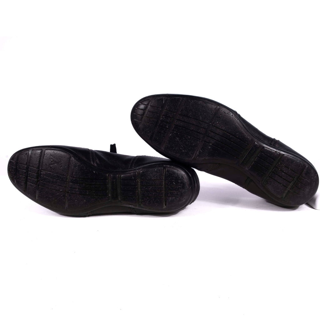 Louis Vuitton Black Leather Sneakers Sz 40
