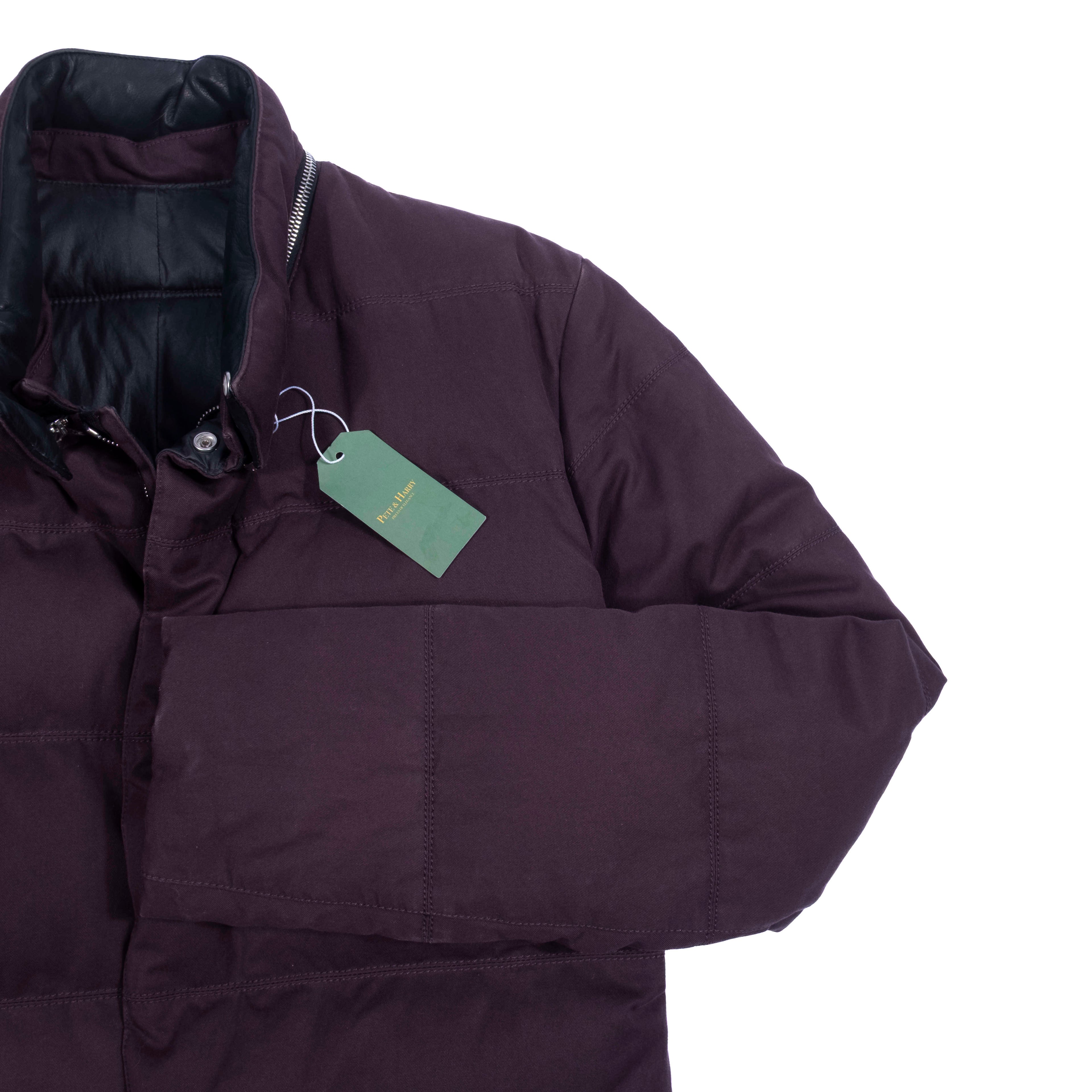 Balenciaga Brown/Burgundy Puffer Jacket Sz 46