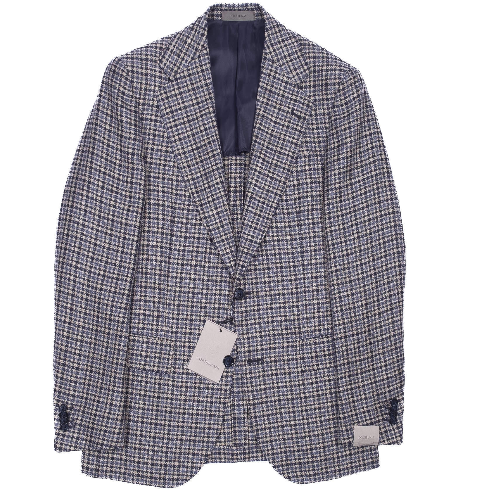 Beige with Blue Check Sport Coat