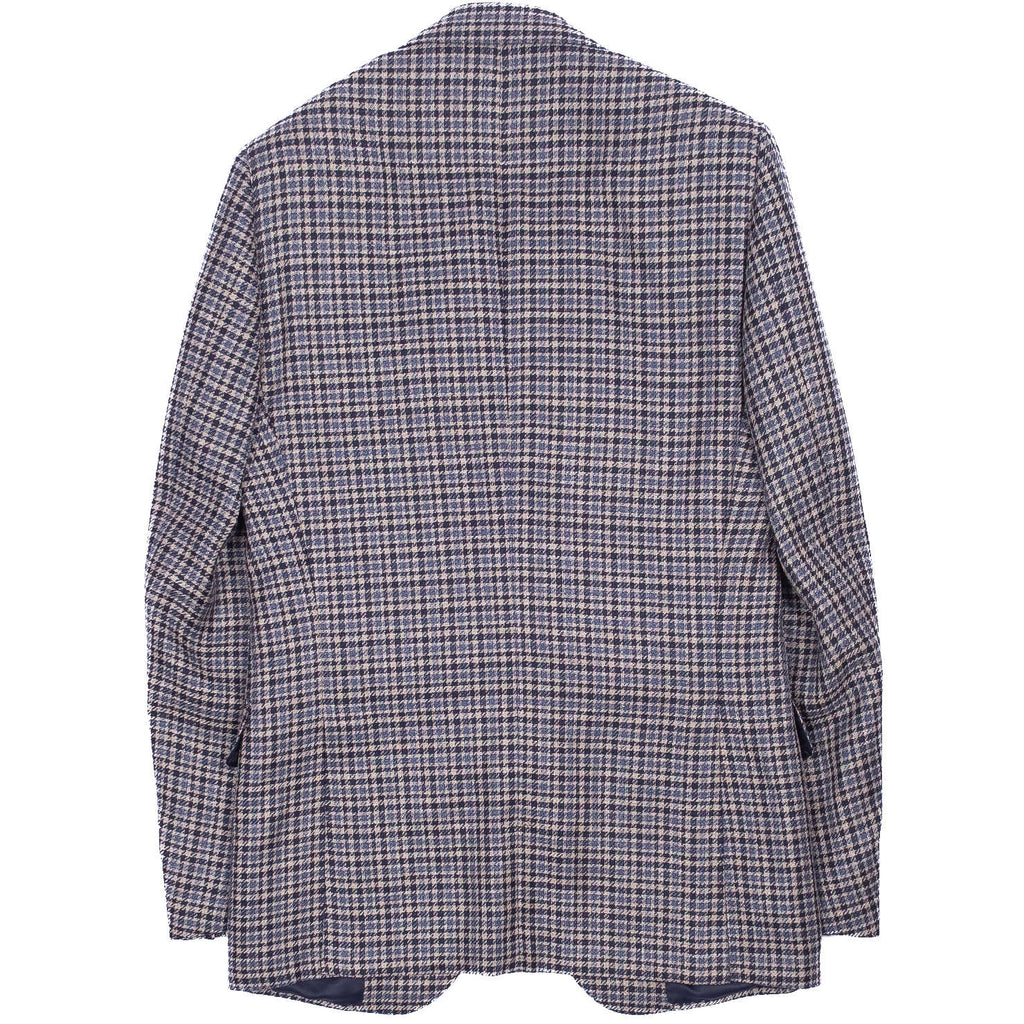 Beige with Blue Check Sport Coat