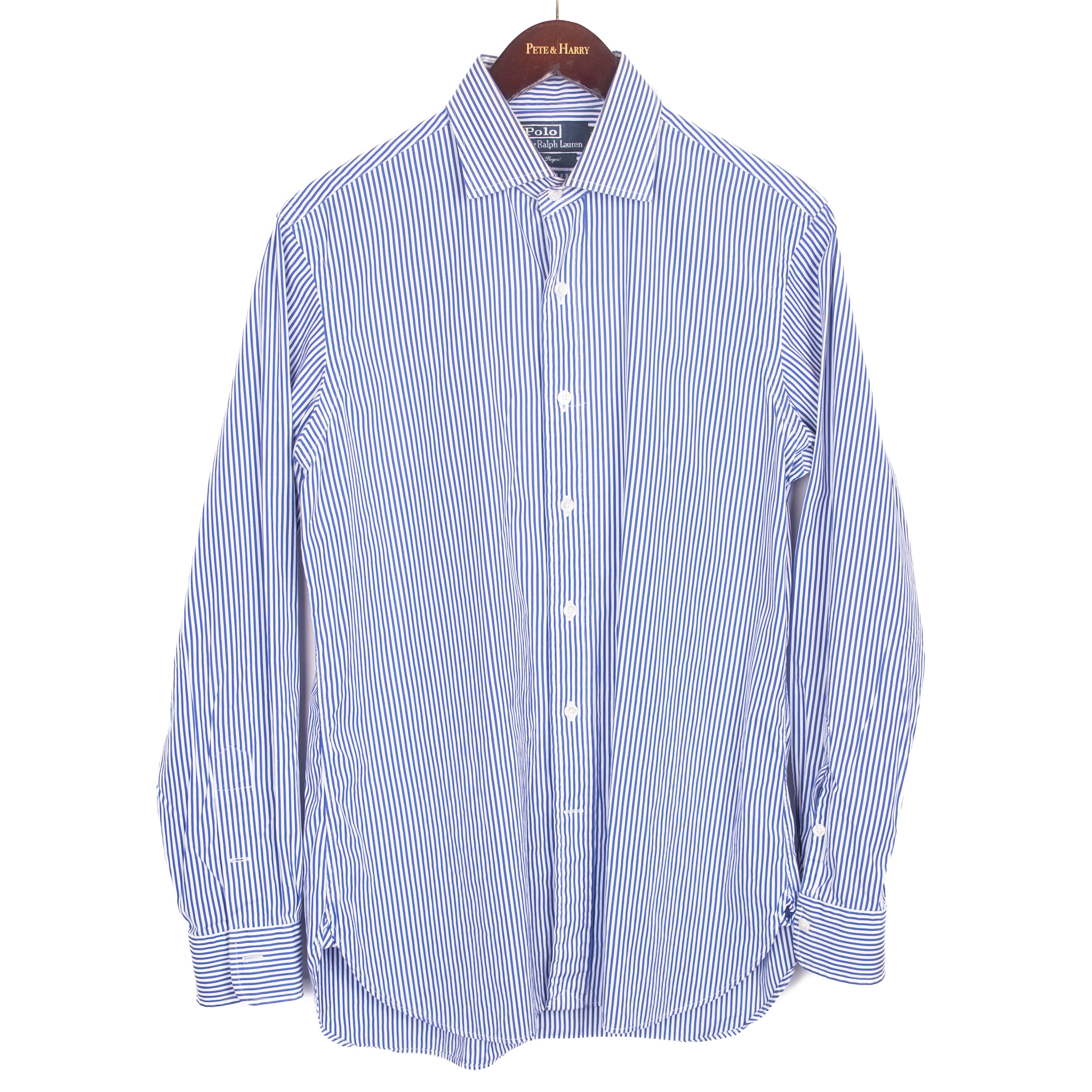 Blue Striped Business Shirt