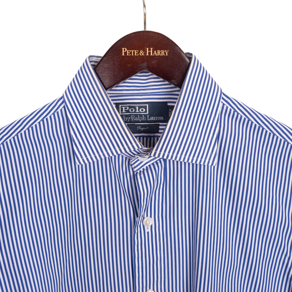 Blue Striped Business Shirt