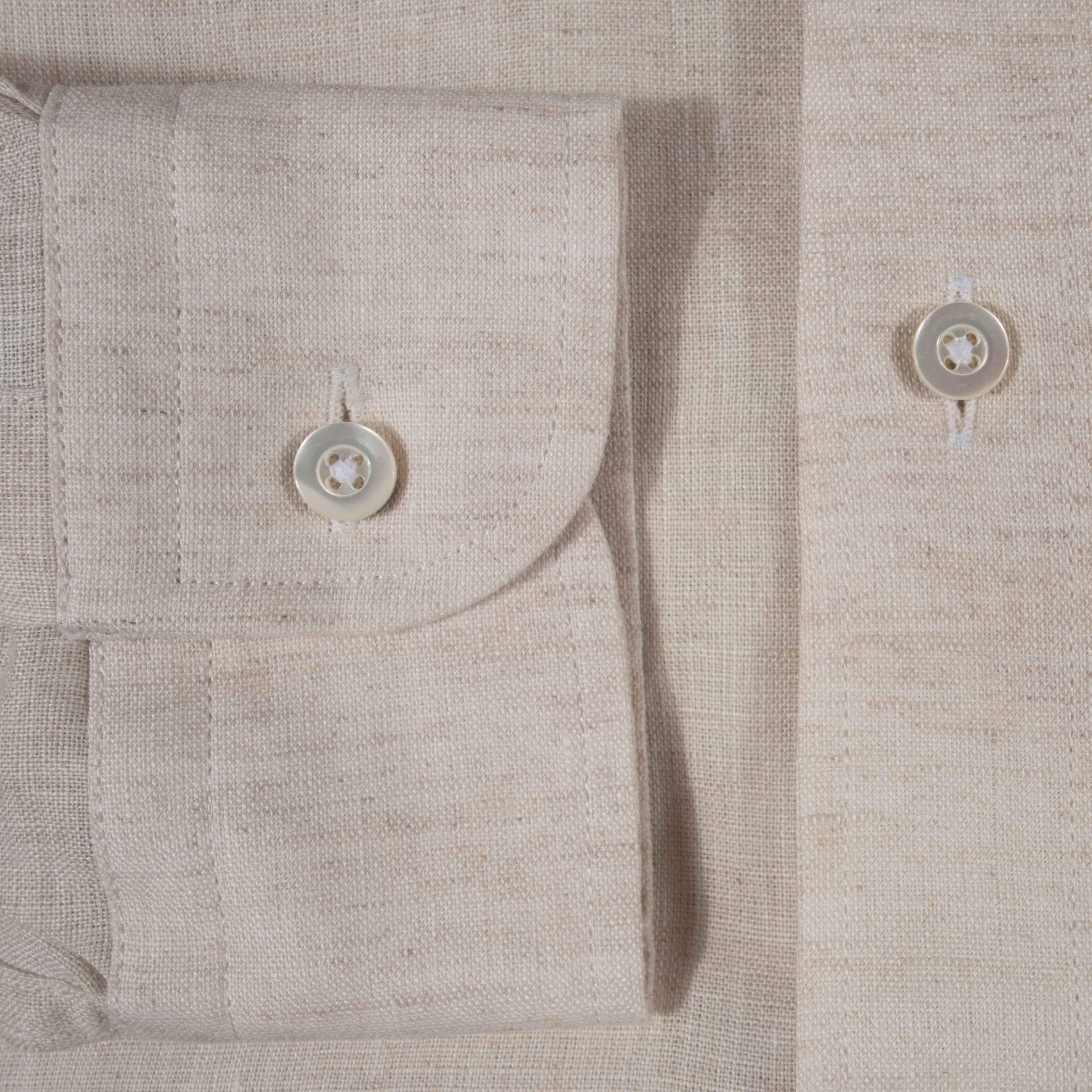 Shirtonomy Sand Linen Buttondown Shirt Sz 39