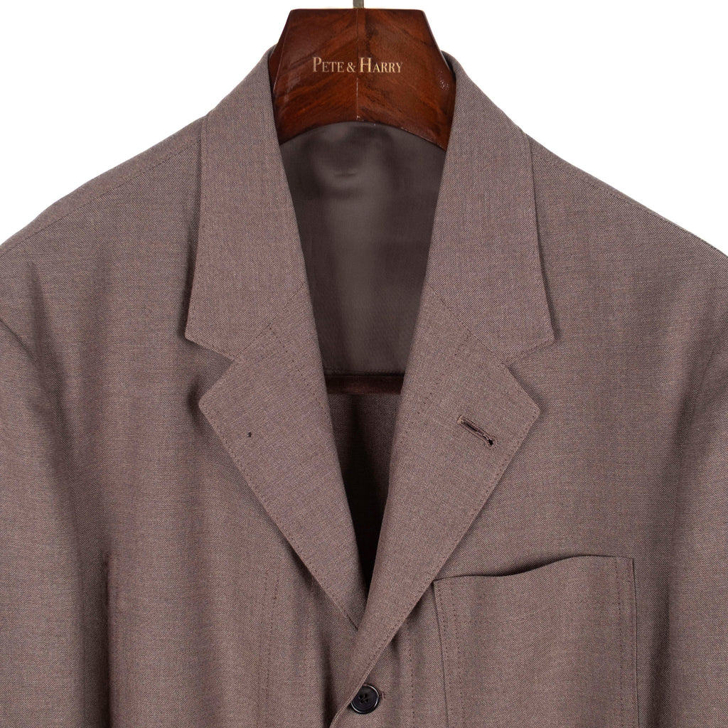 Neapolitan Hand Tailored Brown Utility Jacket 48