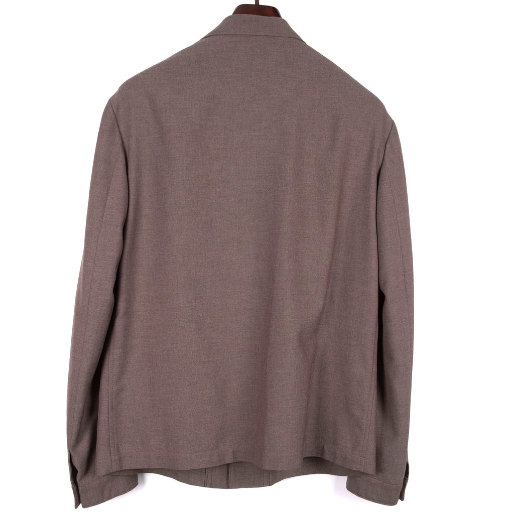 Neapolitan Hand Tailored Brown Utility Jacket 48