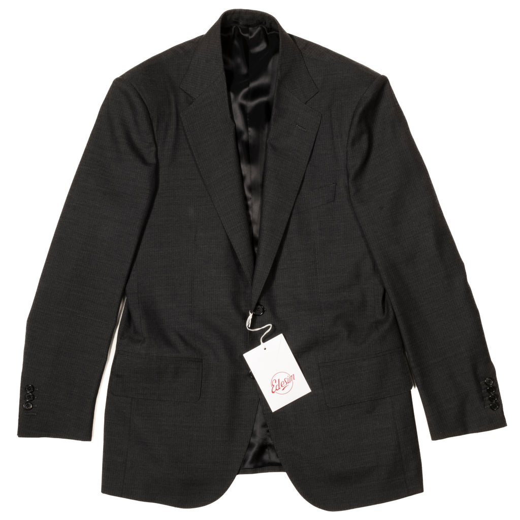 Neapolitan Hand Tailored Grey Pinstripe Suit Sz 54