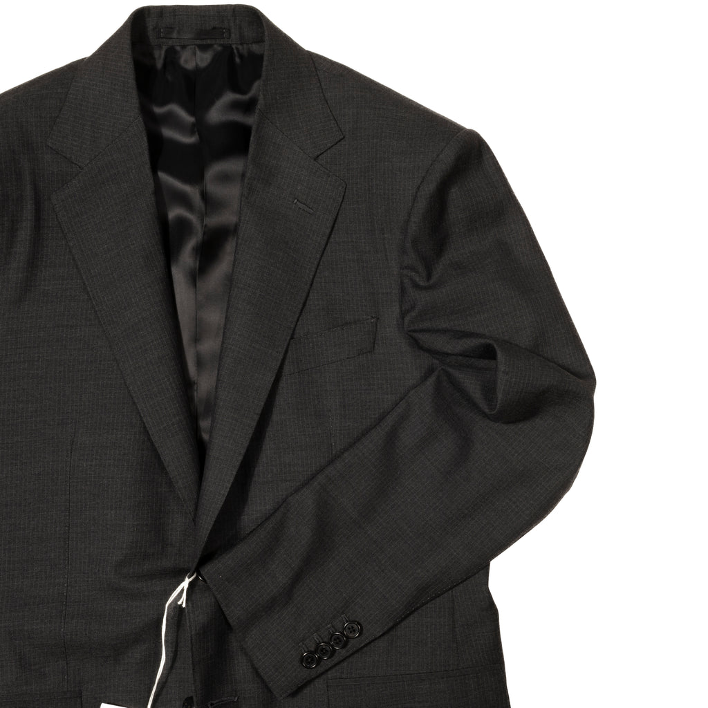 Neapolitan Hand Tailored Grey Pinstripe Suit Sz 54