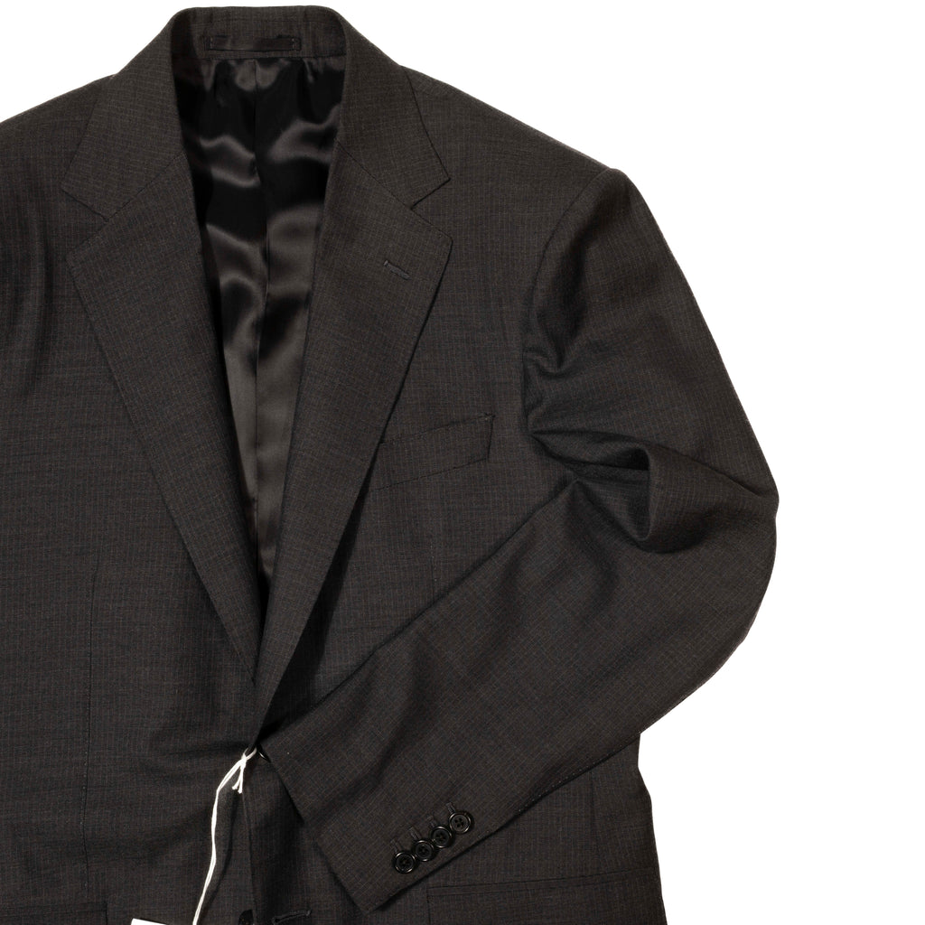 Neapolitan Hand Tailored Grey Pinstripe Suit Sz 54