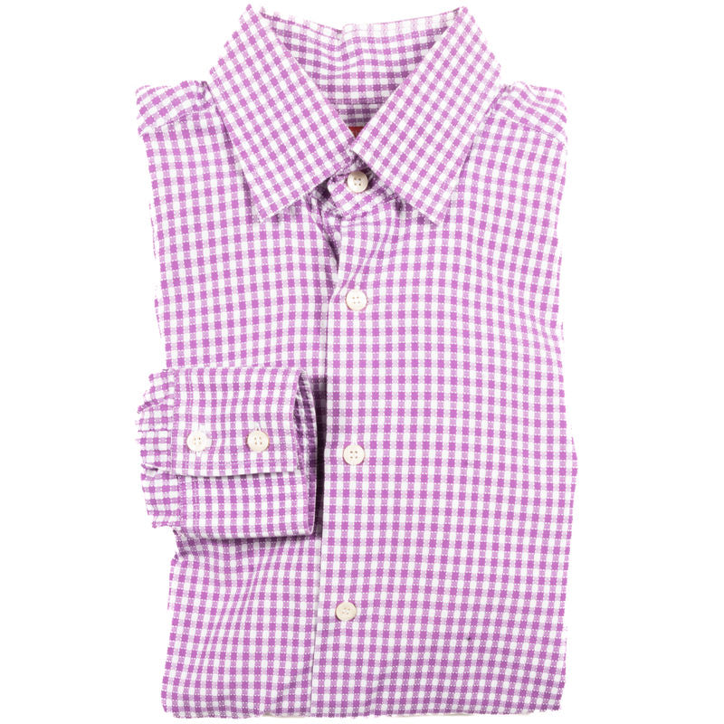 Christian Lacroix Purple with Checks Business Shirt